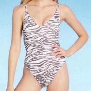 Cheetah print  One Piece SwimSuit Medium